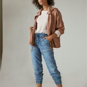 NWT $139 Lucky Brand Utility Anorak Jacket Size XS Blush Red/Pink